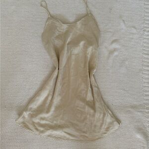 Morgan Taylor Cream Satin Chemise